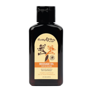 Massage Oil Grapefruit Sandalwood 2 oz Front