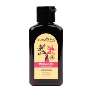 Massage Oil Wild Pink Rose 2 oz Front 1